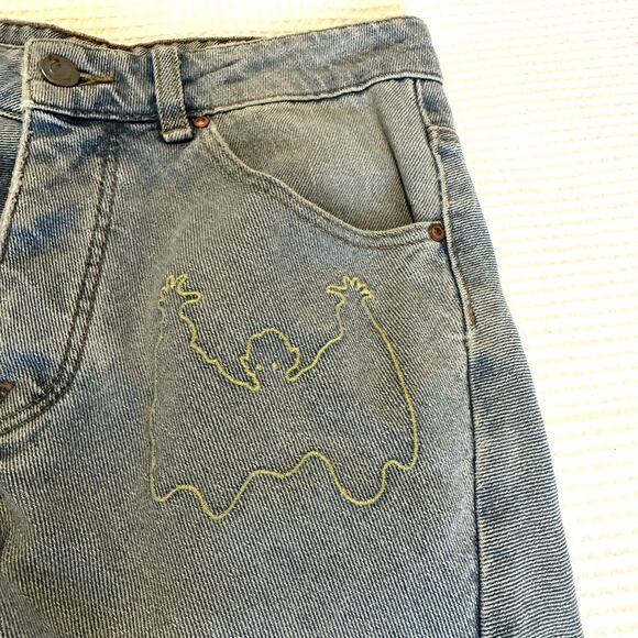 ASOS Embroidered High-Rise Jeans Size 28 - Picture 3 of 9